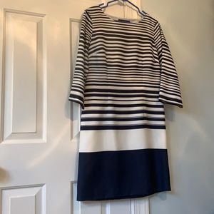 The Limited Blue and white striped dress.